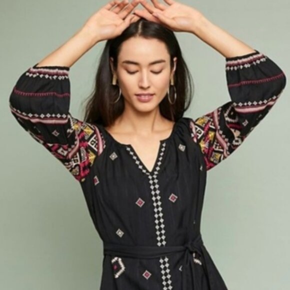 Henrietta Embroidered Peasant dress - Picture 5 of 7